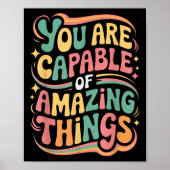 Poster You Are Capable Of Amazing Things  (Devant)
