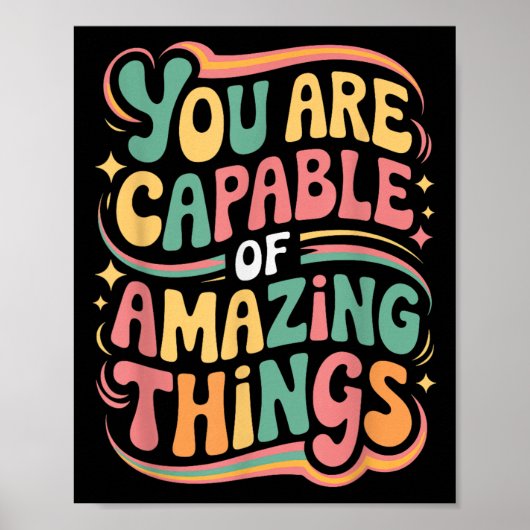 Poster You Are Capable Of Amazing Things  (Devant)