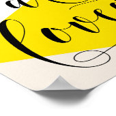 Poster You Are Loved Calligraphie Moderne | Abstrait (Coin)