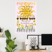 Poster You are my sunshine. (Bureau à domicile)