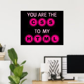Poster You are the CSS to my HTML (Bureau à domicile)