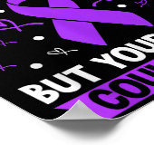 Poster You Can't Catch Lupus _ Purple Lupus Awareness  (Coin)