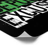 Poster You Can't Desit Excuses Motivational For Entrepren (Coin)