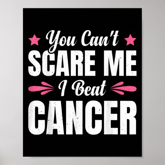 Poster You Can't E Me I Beat Cancer  (Devant)