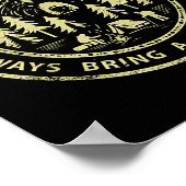 Poster You Can't Outrun A Bear Always Bring A Slow Friend (Coin)