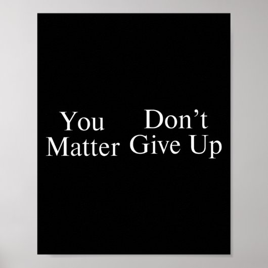 Poster You Don't Give Up  (Devant)