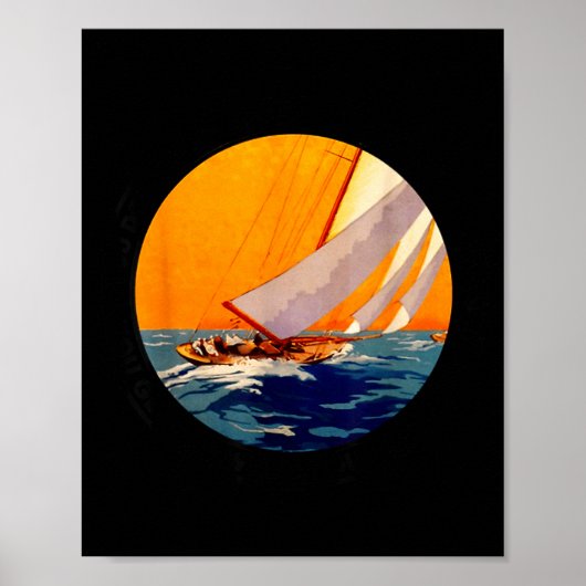 Poster You Don't Stop Sailing When You Get Old Funny Old  (Devant)