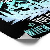 Poster You Dont Stop Skiing When You Get Old Funny Skier  (Coin)