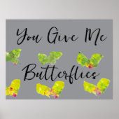 Poster You Give Me Butterflies (Devant)