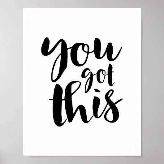 Poster You Got This, Motivational Quote Gallery Wall (Devant)