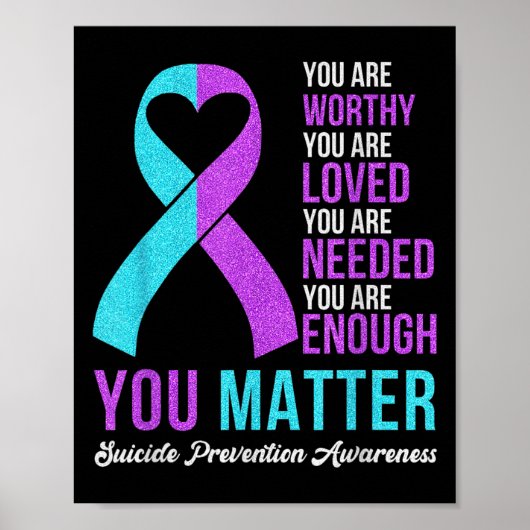 Poster You Kindness Be Kind Suicide Prevention Awareness  (Devant)