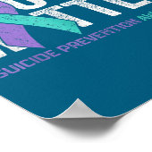 Poster You Matte Suicide Prevention Awareness Ribbon Teal (Coin)