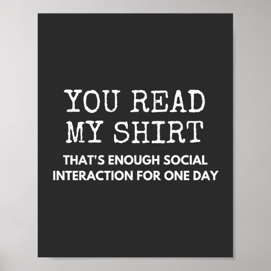 Poster you read thats enough (Devant)