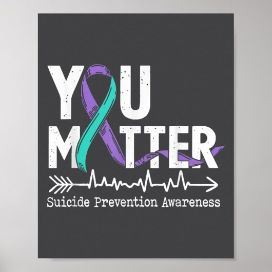 Poster You Semicolon Suicide Prevention Awareness Week  (Devant)