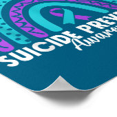 Poster You Suicide Prevention Awareness Teal &amp; Purple (Coin)