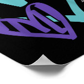 Poster You Suicide Prevention Awareness Teal Purple Heart (Coin)