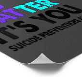 Poster You Suicide Prevention Awareness Teal Purple Ribbo (Coin)