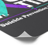 Poster You Suicide Prevention Awareness Teal Purple Ribbo (Coin)