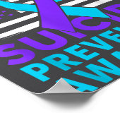 Poster You Suicide Prevention Awareness Teal Purple Ribbo (Coin)