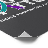 Poster You Suicide Prevention Month Gift Teal Purple Ribb (Coin)