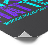 Poster You - Suicide Prevention Teal Purple Awareness Rib (Coin)