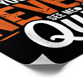 Poster You Will Never See Me Quit, Motivational Quote  (Coin)