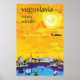 Poster Yougoslavie, Adriatique ensoleillée