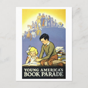  Poster "Young America's Book Parade" Briefkaart
