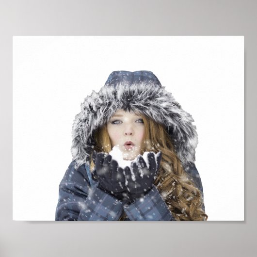 Poster Young beautiful girl (Devant)
