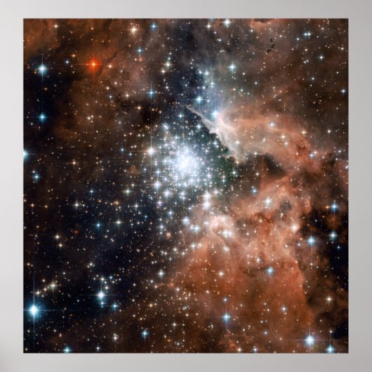 Poster Young Cluster NGC3603 (Devant)