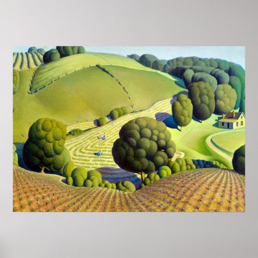 Poster Young Corn, 1931 par Grant Wood (Devant)