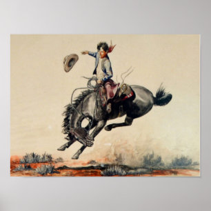 Poster « Young Cowboy » par Will James