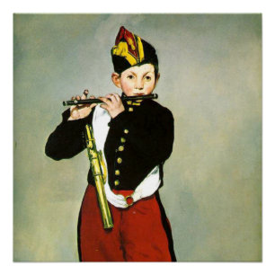 Poster Young Flutist ou Fifer Edouard Manet