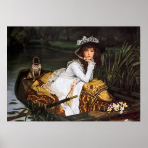 Poster Young Lady in a Boat by James Tissot
