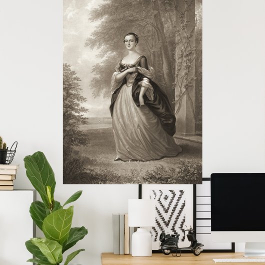 Poster Young Martha Washington 1863 (Bureau à domicile)