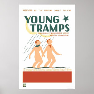 Poster Young Tramps Dance 1936 WPA