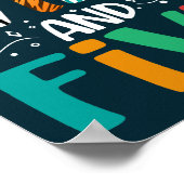 Poster Young Wild Et Cinq Funny 5e Anniversaire Girl Boy (Coin)