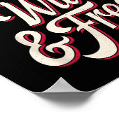 Poster Young Wild Women Motivational Men Kids  (Coin)