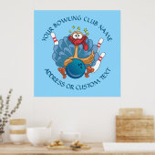 Poster Your Bowling Club Nom Owner With Wild Turkey (Cuisine)