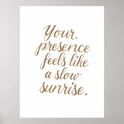 Poster Your Presence: A Slow Sunrise (Devant)