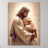 Poster Your Saviour, Christian Painting, Jesus Hugging  (Devant)