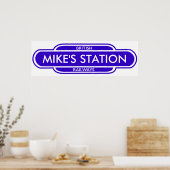 Poster Your Station Sign (Cuisine)