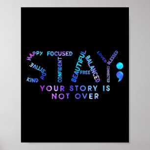 Poster Your Story Is Not Over Stay Suicide Prevention Awa