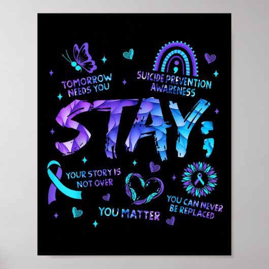 Poster Your Story Is Not Over Stay Suicide Prevention Awa (Devant)