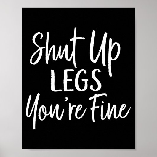 Poster You're Fine Shirt For Gym - Funny Workout (Devant)