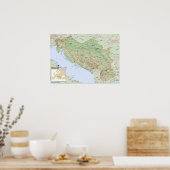 Poster YU mapa hrvatski (Cuisine)