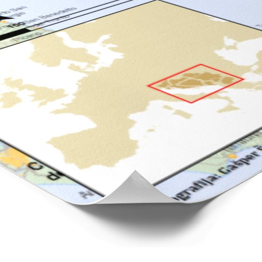 Poster YU mapa hrvatski (Coin)