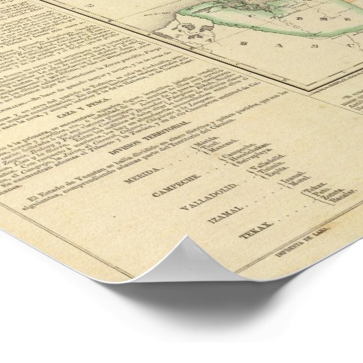 Poster Yucatan, Mexique (Coin)