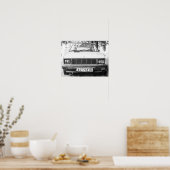 Poster Yugo, vieux bagage de voiture yougoslave (Cuisine)