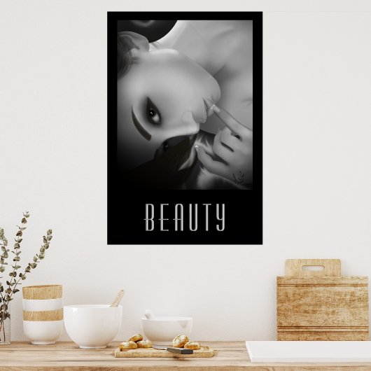 Poster Yuki bw (Cuisine)